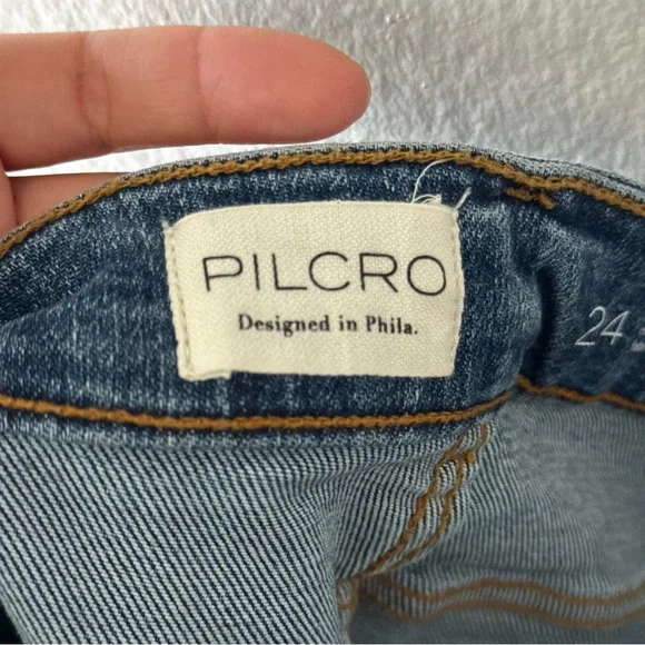 Pilcro Anthropologie straight leg jeans size 24 - Picture 7 of 8